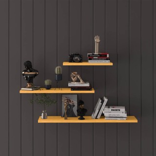 Wooden Wall Shelf-DRF-02-Afira Walnut