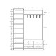 Wardrobe & Coat Rack Asra V7 Wardrobe & Coat Rack Asra V7