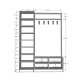 Wardrobe & Coat Rack Asra V7 Wardrobe & Coat Rack Asra V7