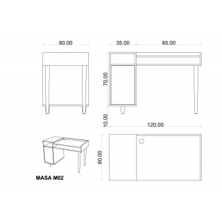 Montana & Metallic Grey Desk
