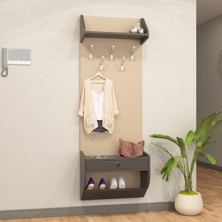 Wardrobe Dark Grey & Cappuccino