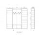 Wardrobe Mist Grey & Teak Wardrobe Mist Grey & Teak